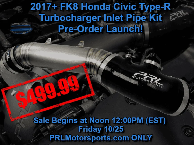 11th Gen Honda Civic PRL Motorsports 2017+ Honda Civic Type-R Turbocharger Inlet Pipe Kit HCR-TIP_zpsgl7vcdfq