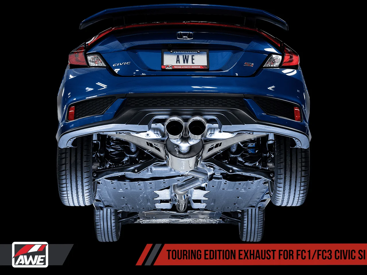 11th Gen Honda Civic Presenting the AWE Exhaust Suite for the FC1/FC3 Civic Si. Available now! si_touring_under