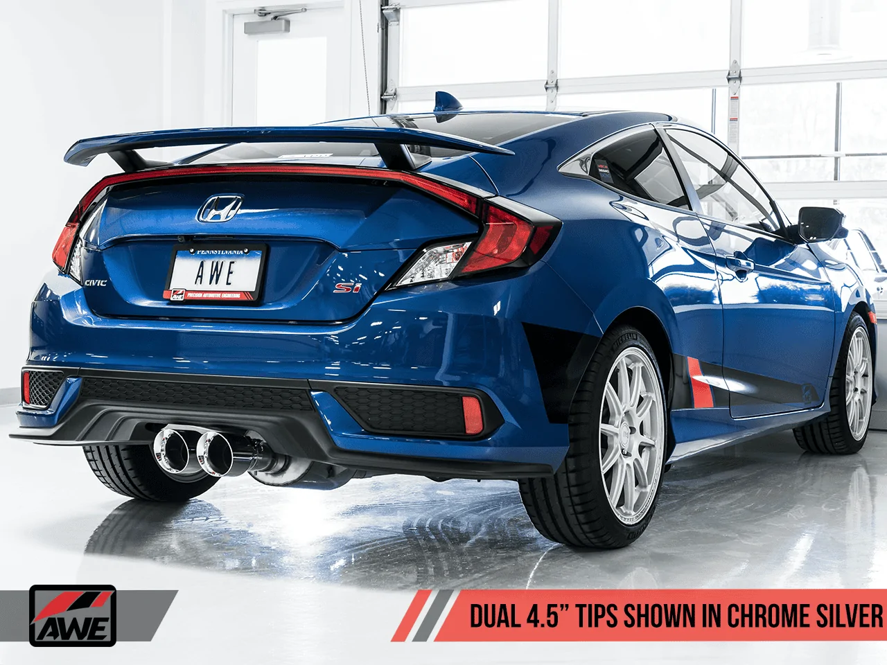 11th Gen Honda Civic Presenting the AWE Exhaust Suite for the FC1/FC3 Civic Si. Available now! si_dual_quarter