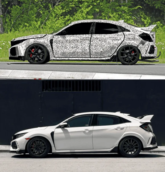 11th Gen Honda Civic 11th GEN CIVIC TYPE R SPIED!! proportions