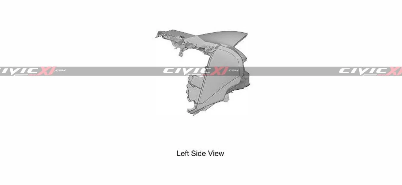 11th Gen Honda Civic 2022 Civic (11th gen) Dashboard, Steering Wheel, Bumpers, Lighting Revealed 11th-generation-Civic-Dashboard-Interior-6