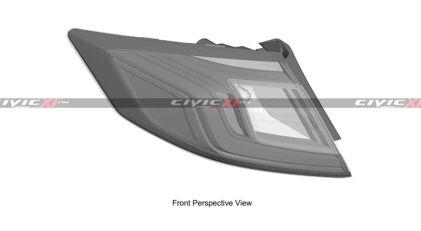 11th Gen Honda Civic 2022 Civic (11th gen) Dashboard, Steering Wheel, Bumpers, Lighting Revealed 11th-generation-Civic-Rear-Taillights-Lamps-1