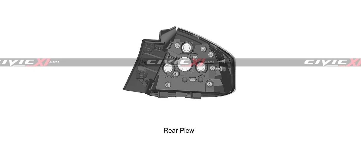 11th Gen Honda Civic 2022 Civic (11th gen) Dashboard, Steering Wheel, Bumpers, Lighting Revealed 11th-generation-Civic-Rear-Taillights-Lamps-4
