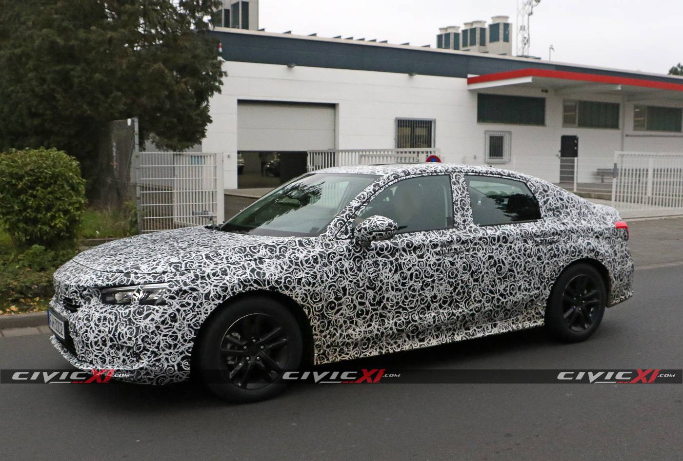 11th Gen Honda Civic Next-Generation 2022 Honda Civic Sedan Spied Testing in Germany 2022-Civic-Sedan-11th-Generation-Spied-Testing-Germany-8