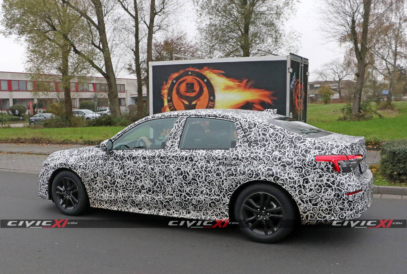 11th Gen Honda Civic Next-Generation 2022 Honda Civic Sedan Spied Testing in Germany 2022-Civic-Sedan-11th-Generation-Spied-Testing-Germany-10
