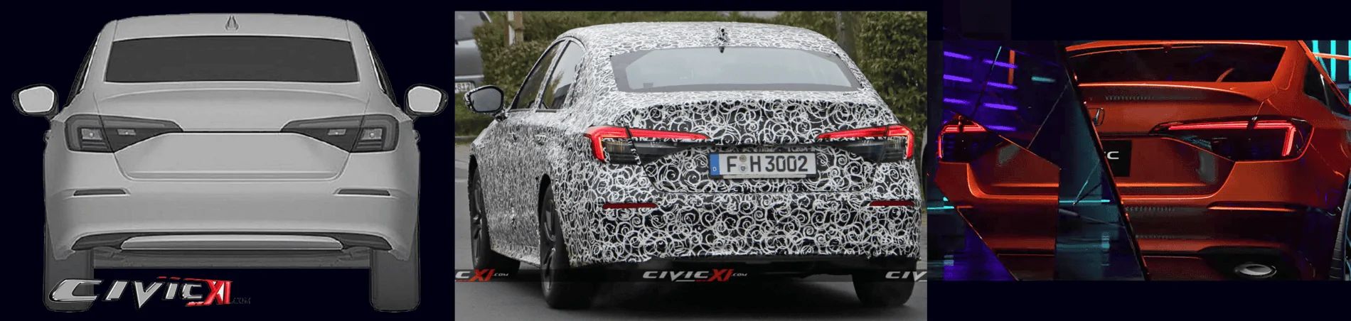 11th Gen Honda Civic Next-Generation 2022 Honda Civic Sedan Spied Testing in Germany awman