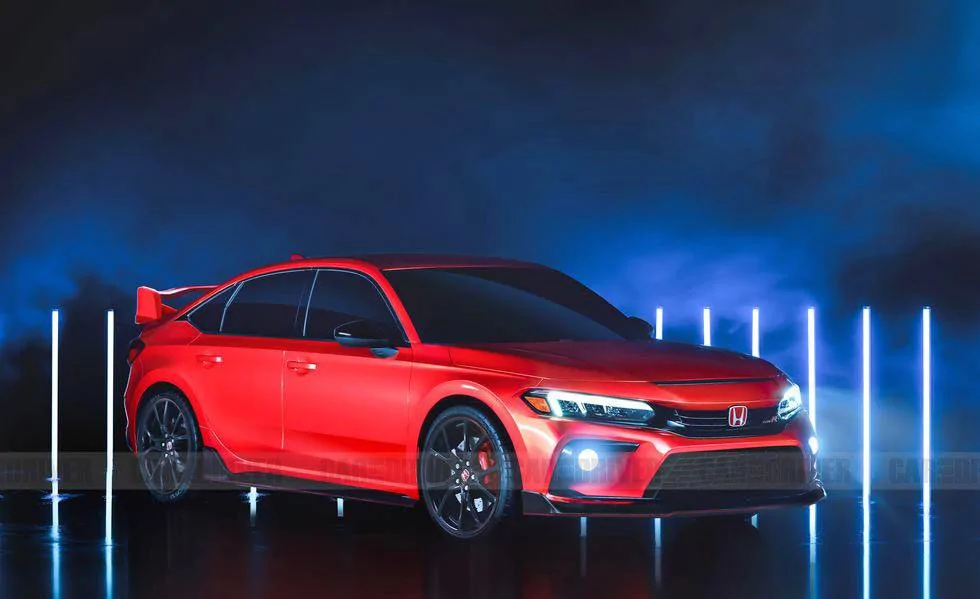 11th Gen Honda Civic 2022 Civic Type R Info & Rendering. Will Have Manual Transmission and Upgraded 2.0L Turbo Engine 2022-honda-civic-type-r-front