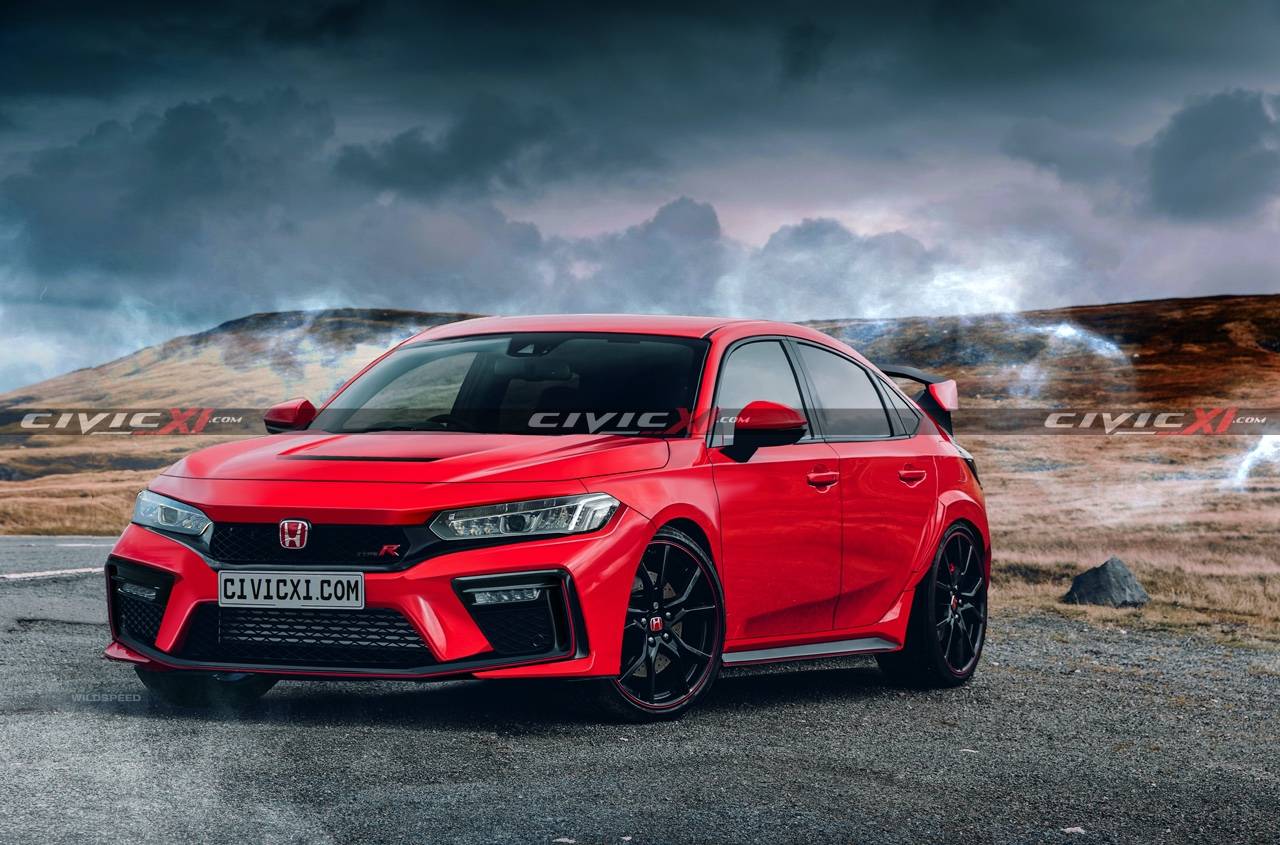 11th Gen Honda Civic 2022 Civic Type R Info & Rendering. Will Have Manual Transmission and Upgraded 2.0L Turbo Engine 11th-gen-civic-type-r-front-red-2-