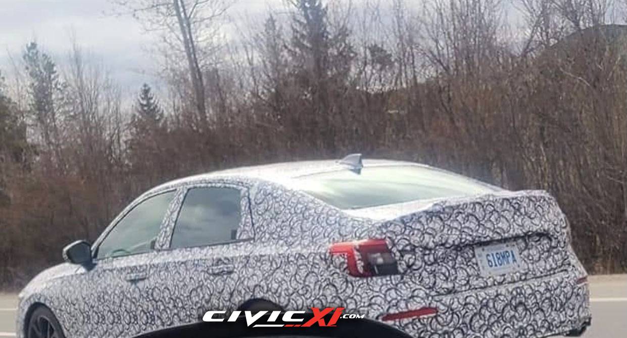 11th Gen Honda Civic Spied on road - 2022 Civic Sedan 2022 Civic Sedan Spied 3