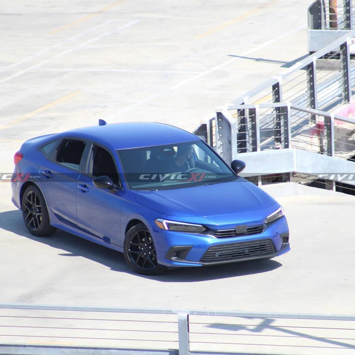 11th Gen Honda Civic Aegean Blue 2022 Civic Sedan Shooting Commercial in LA aegean-blue-2022-civic-sedan-11th-generation-commercial-shoot-2