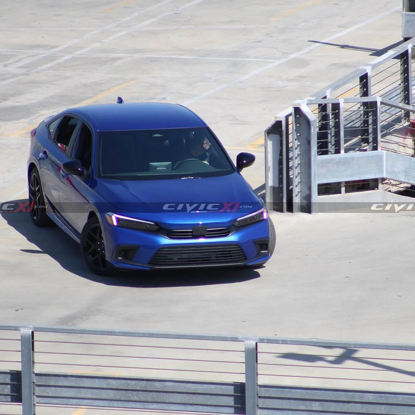 11th Gen Honda Civic Aegean Blue 2022 Civic Sedan Shooting Commercial in LA aegean-blue-2022-civic-sedan-11th-generation-commercial-shoot-3
