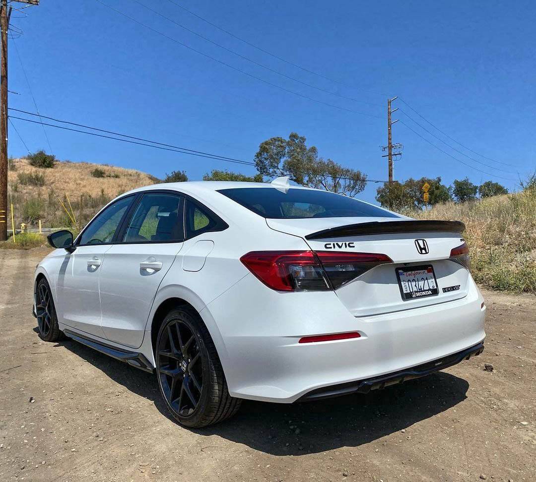 11th Gen Honda Civic Coming Soon - 2022 Civic First Drive Reviews (Preview Photos w/ HPD accessories) 2022-honda-civic-sport-white-back-jpg.1251