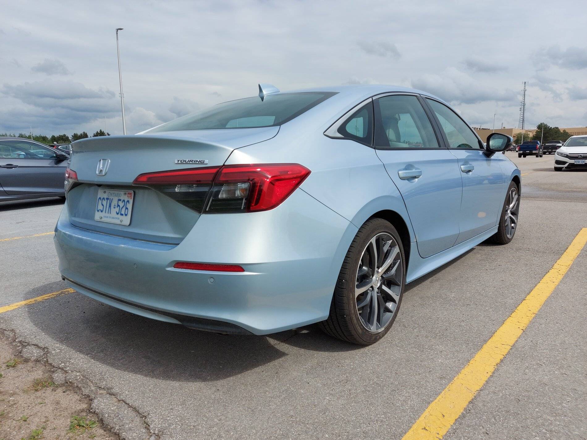 11th Gen Honda Civic Official MORNING MIST BLUE METALLIC 2022+ 11th Gen Civic & Si Thread Morning Mist Blue 2022 Civic Touring Sedan 2