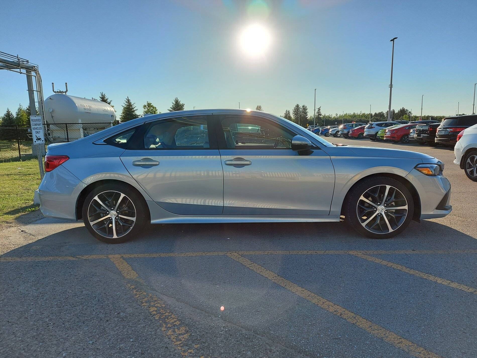 11th Gen Honda Civic Official MORNING MIST BLUE METALLIC 2022+ 11th Gen Civic & Si Thread 2022 Civic touring sedan Morning Mist 12