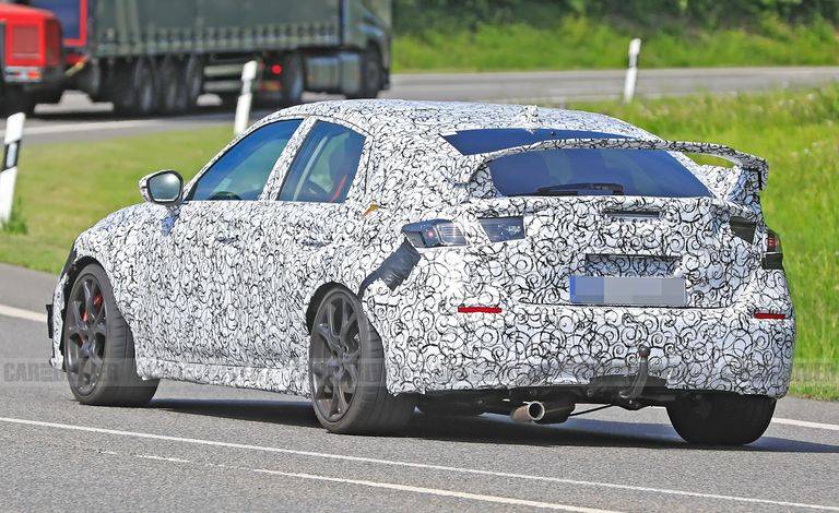 11th Gen Honda Civic 2022 Civic HATCHBACK Rear First Revealed Look! 1623889945482