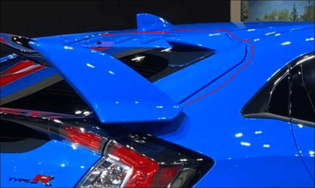 11th Gen Honda Civic 2022 Civic HATCHBACK Rear First Revealed Look! 1623973768019