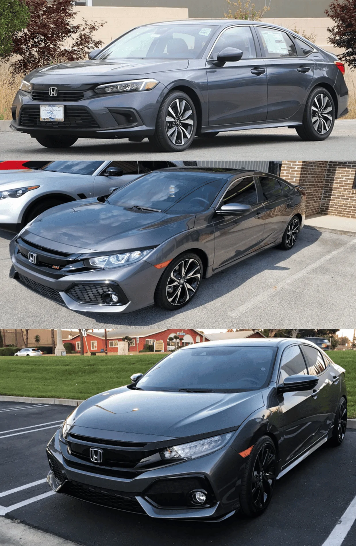 11th Gen Honda Civic Meteorite gray vs Modern Steel vs Polished Metal greys