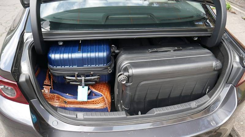 11th Gen Honda Civic 2022 Civic Luggage Capacity Test Shows Midsize Sedan Capability Mazda-3-Sedan-Luggage-Test-all-the-bags1