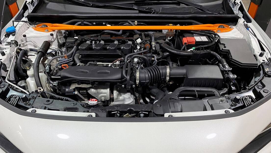 11th Gen Honda Civic 27WON Performance Tackles the New 2022 Honda Civic 2022-civic-engine-bay