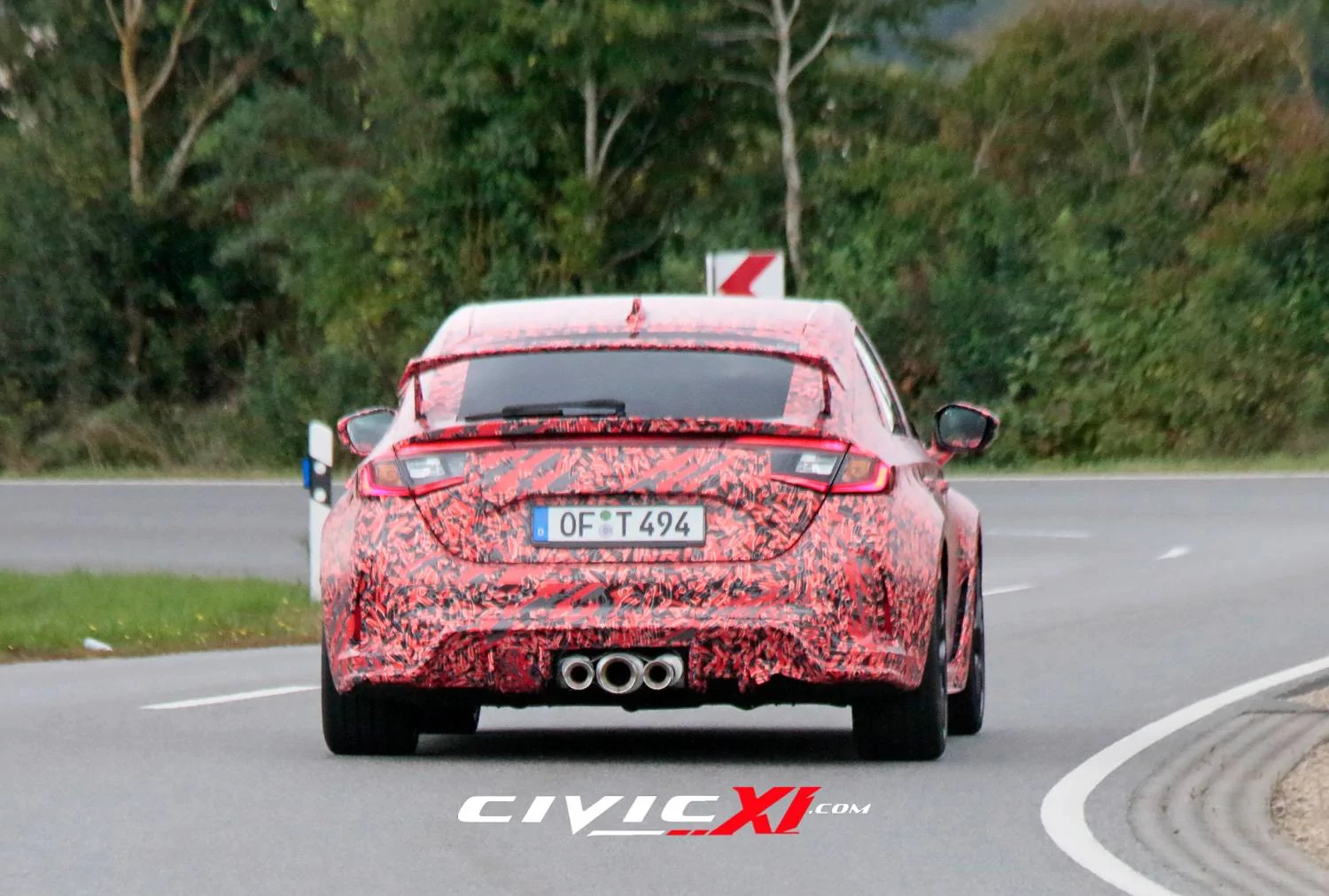 11th Gen Honda Civic 2022 Civic Type R spied testing near Nürburgring ahead of next week's track testing! 2022-civic-type-r-spied-near-nurburgring-13