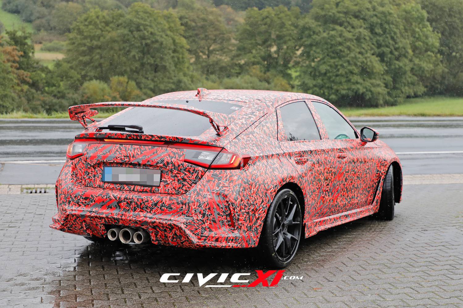 11th Gen Honda Civic ? 2022 Civic Type R Spied Inside & Out (First Interior Shots)! 265/30/19 tires revealed. 2022-civic-type-r-spied-interior-first-look-exterior-closeups-36