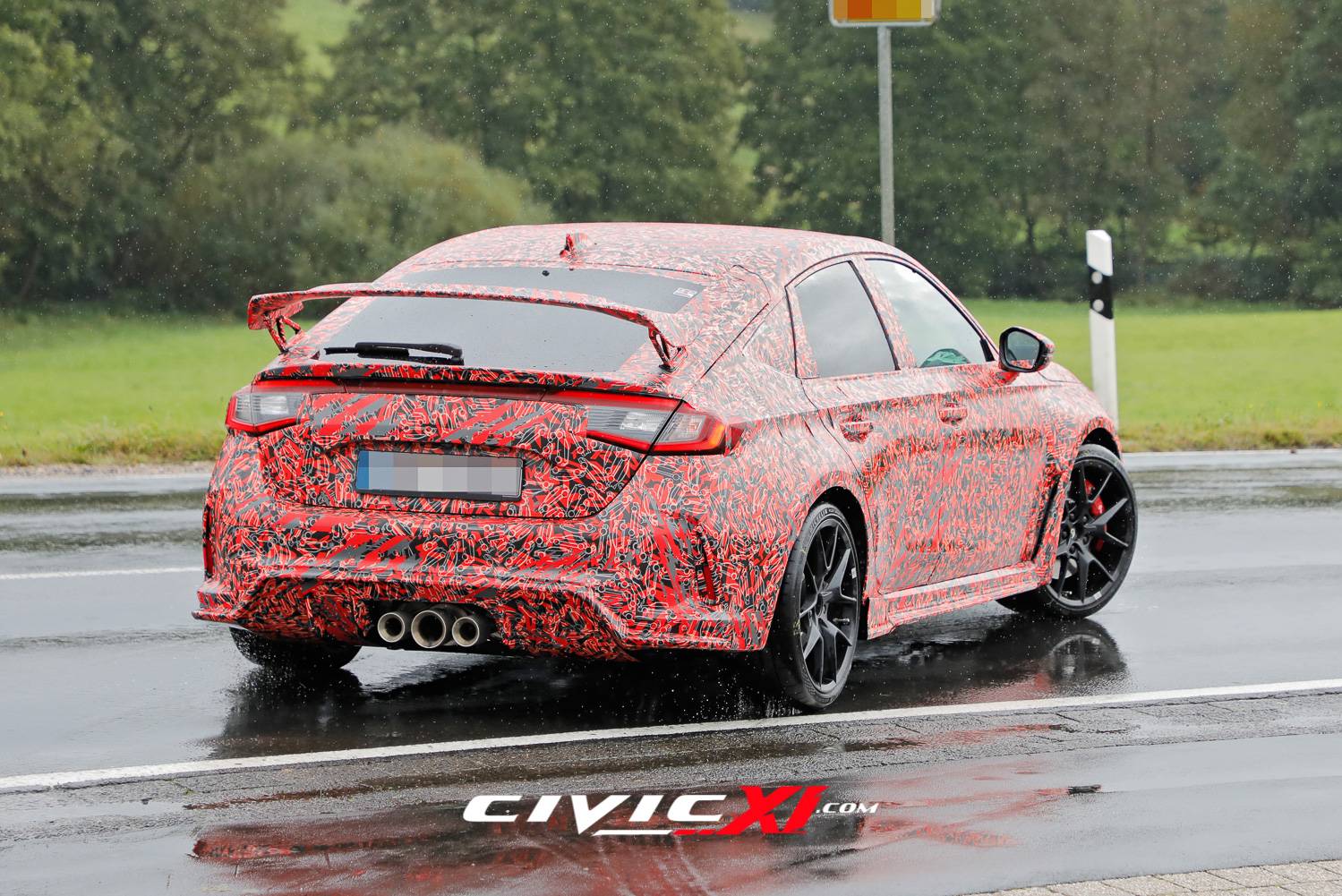 11th Gen Honda Civic ? 2022 Civic Type R Spied Inside & Out (First Interior Shots)! 265/30/19 tires revealed. 2022-civic-type-r-spied-interior-first-look-exterior-closeups-39