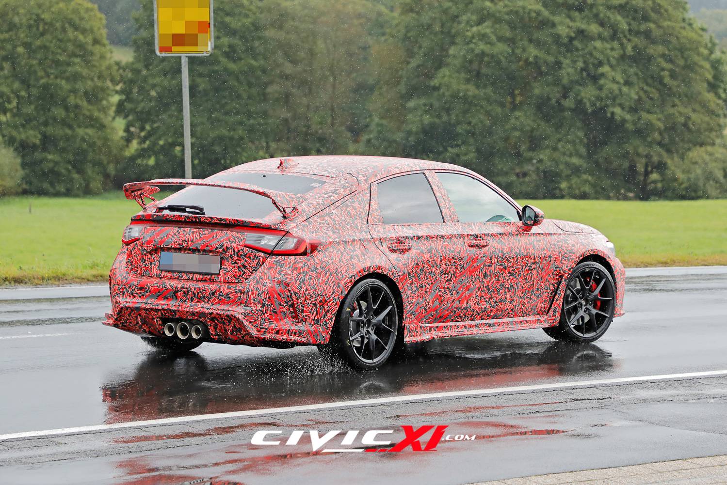 11th Gen Honda Civic ? 2022 Civic Type R Spied Inside & Out (First Interior Shots)! 265/30/19 tires revealed. 2022-civic-type-r-spied-interior-first-look-exterior-closeups-40