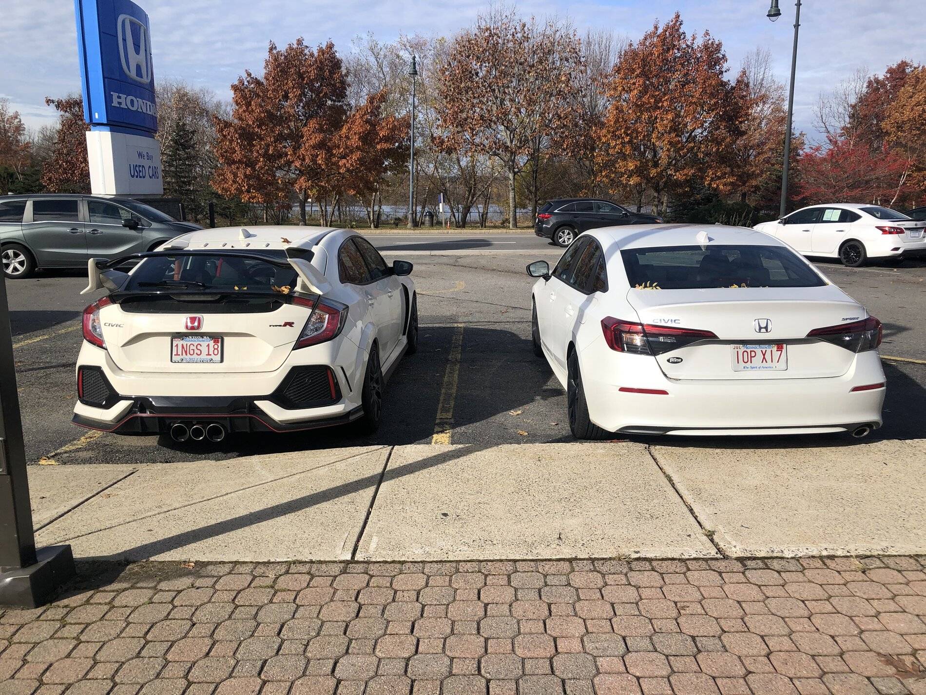 11th Gen Honda Civic Pics: Gen XI Civic sedan next to Gen X Civic Type R B4BD9FE2-4514-4CA9-84B0-F1C13CEE976C