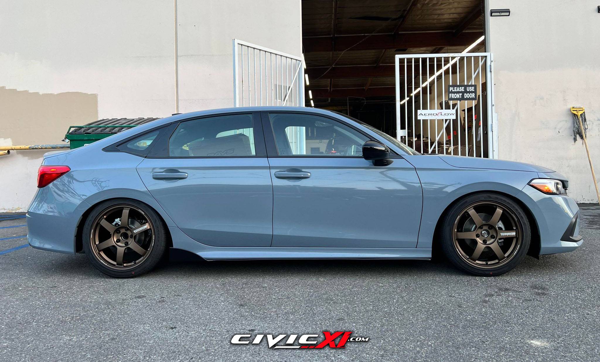 11th Gen Honda Civic First 11th Gen 2022 Civic with TE37 wheels! + Lowered on D2 Springs, Sideskirts 8KW9aKb