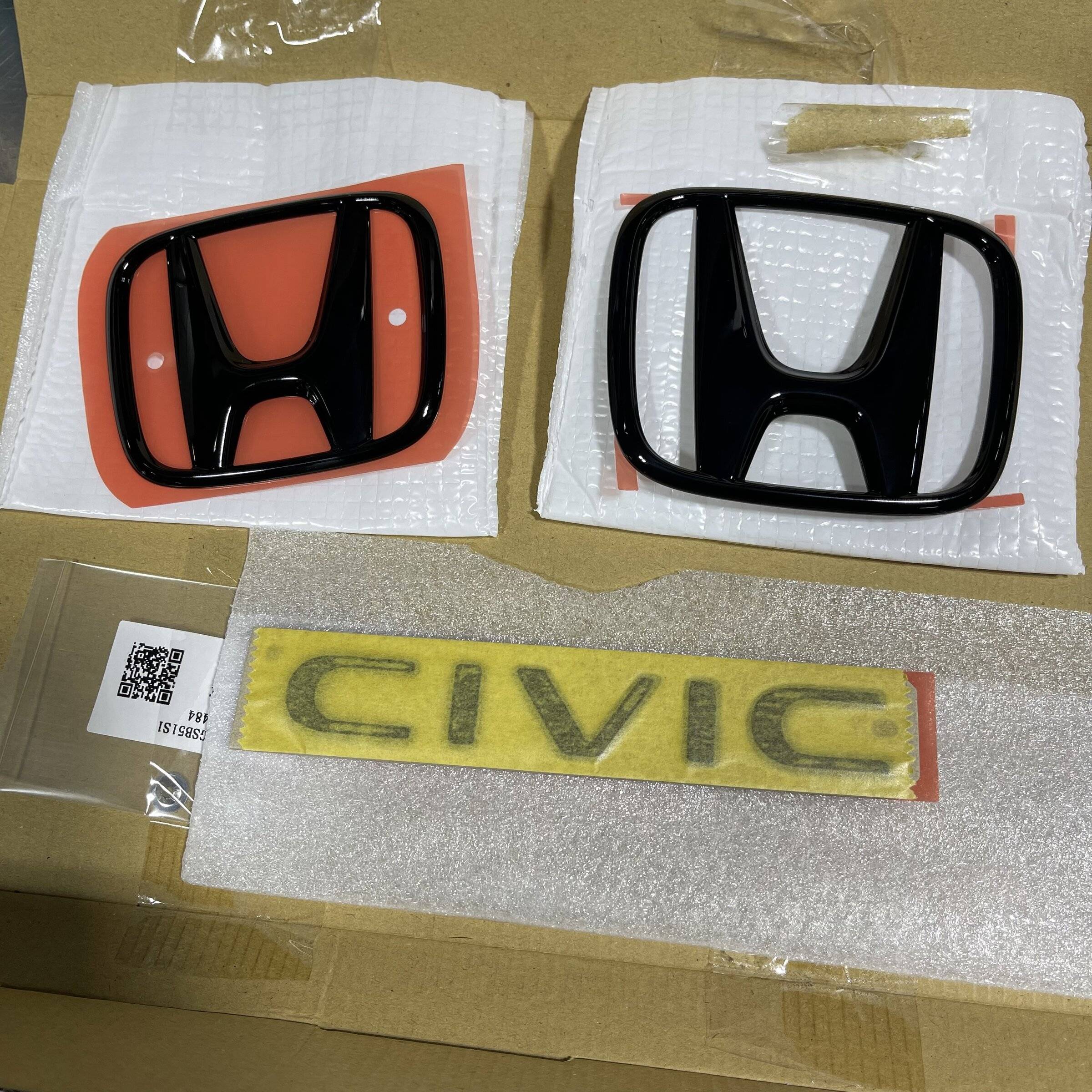 11th Gen Honda Civic OEM Black “H’s” & “Civic” emblems, Unboxing pics…straight outta parts! - Part numbers CF563730-E29C-47F5-A794-E8161D5C5CE7