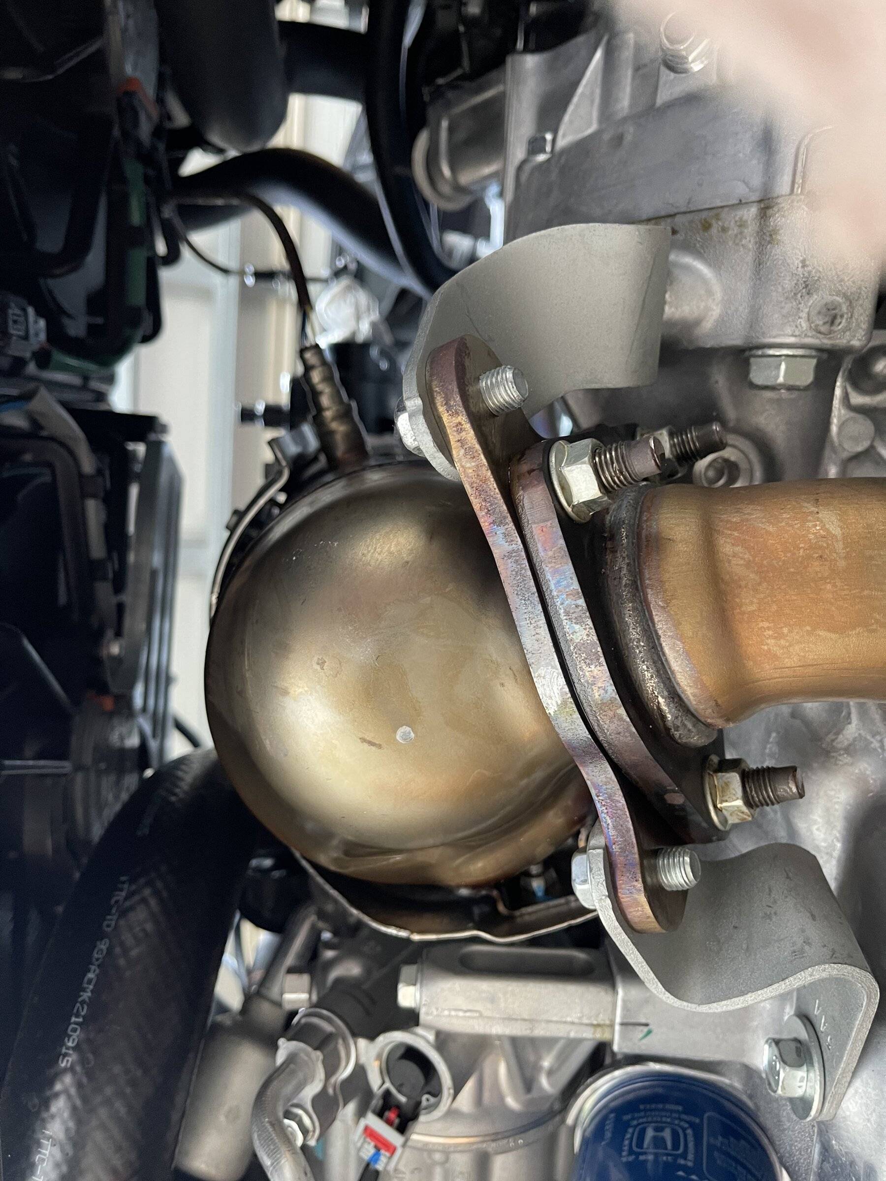 11th Gen Honda Civic PRL HV Downpipe and Front Pipe install in 2022 Civic Sport Touring 591C63DE-B6F0-426E-9EB4-6E826E333D3A