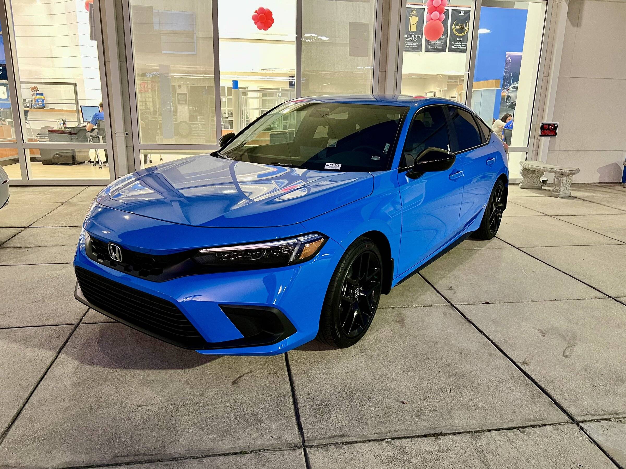 11th Gen Honda Civic Three 2022 Boost Blue hatchback sports for sale at my local dealer (Jacksonville FL) D6F39943-49A1-43FA-8B6A-1F06897DDA17