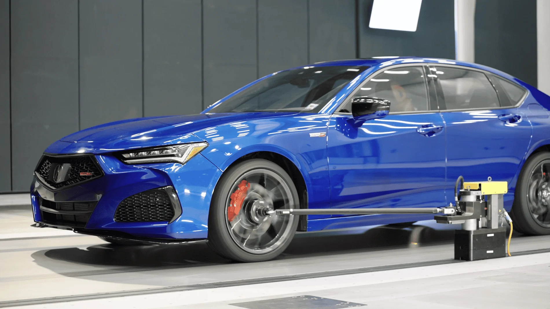 11th Gen Honda Civic Honda Opens New World-Class Wind Tunnel in Ohio Acura TLX Type S Aerodynamics Testing - Front Three-Quarter