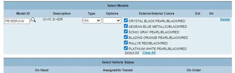 11th Gen Honda Civic "Looks" like 2023 Si "may not" be getting new colors, AND losing HPT's...!?!? Maybe dropping color upcharge??? 2023si