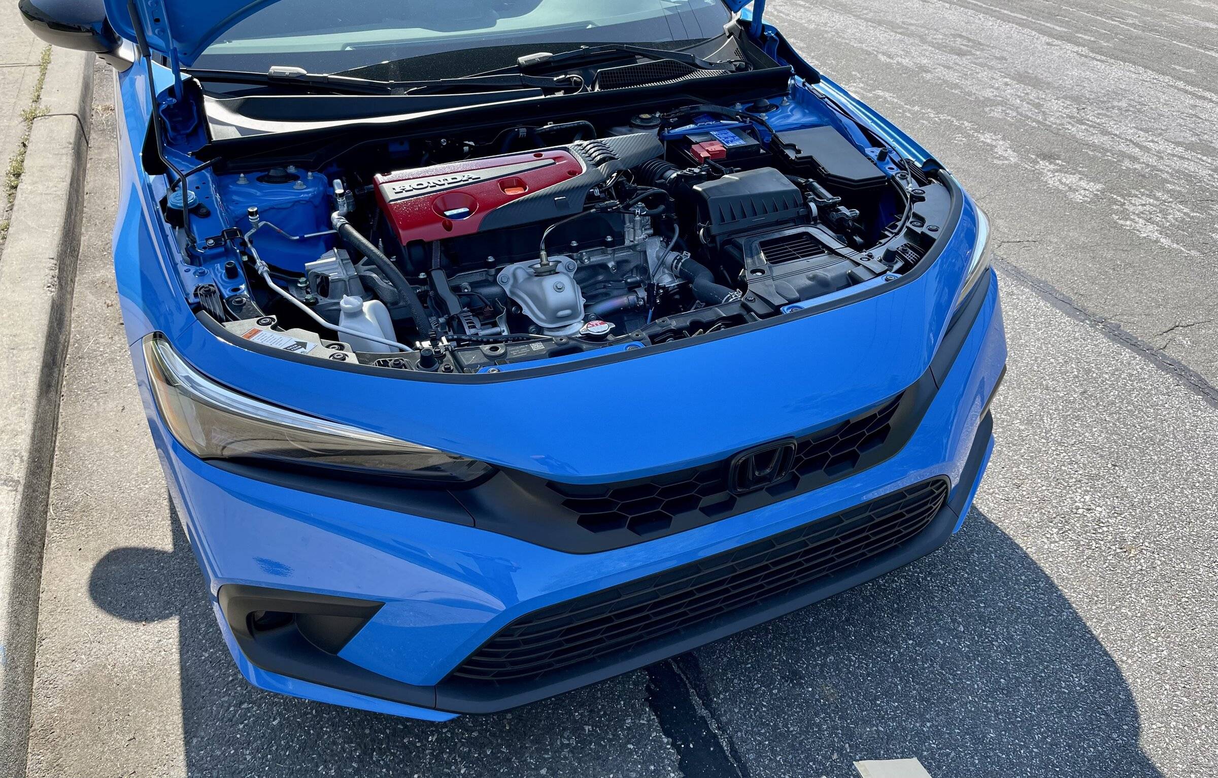 11th Gen Honda Civic It fits!! Painted Boost Blue CTR engine cover (NEW pics inside! 6/16) BC15378D-E6E7-45C7-8A84-3EF41A6AC3B8