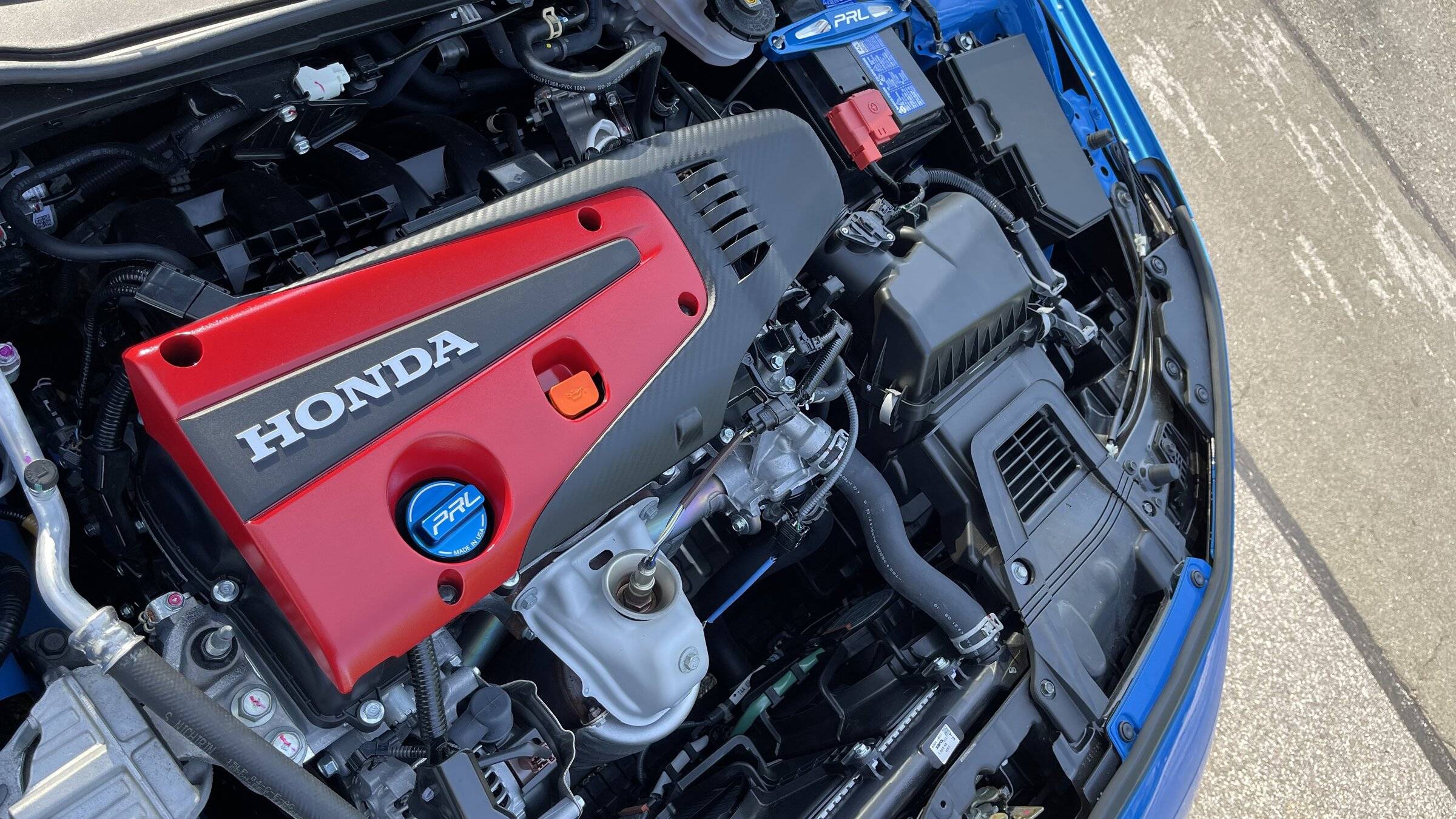 11th Gen Honda Civic It fits!! Painted Boost Blue CTR engine cover (NEW pics inside! 6/16) BA7762FD-97CB-4407-9705-DB17C9C956C4
