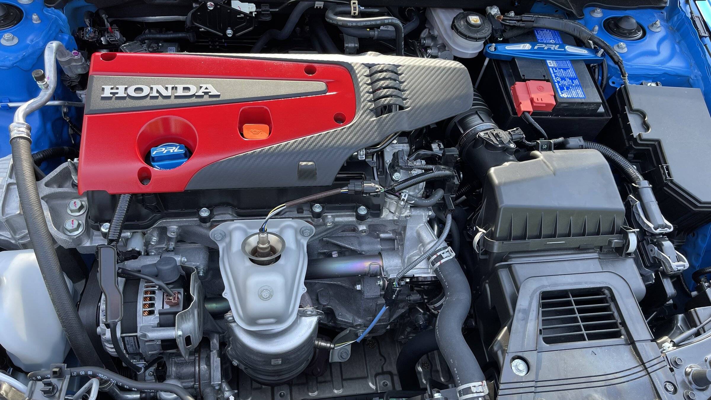 11th Gen Honda Civic It fits!! Painted Boost Blue CTR engine cover (NEW pics inside! 6/16) 69B45EA7-3D4C-4329-B61F-4A59B4893BEE
