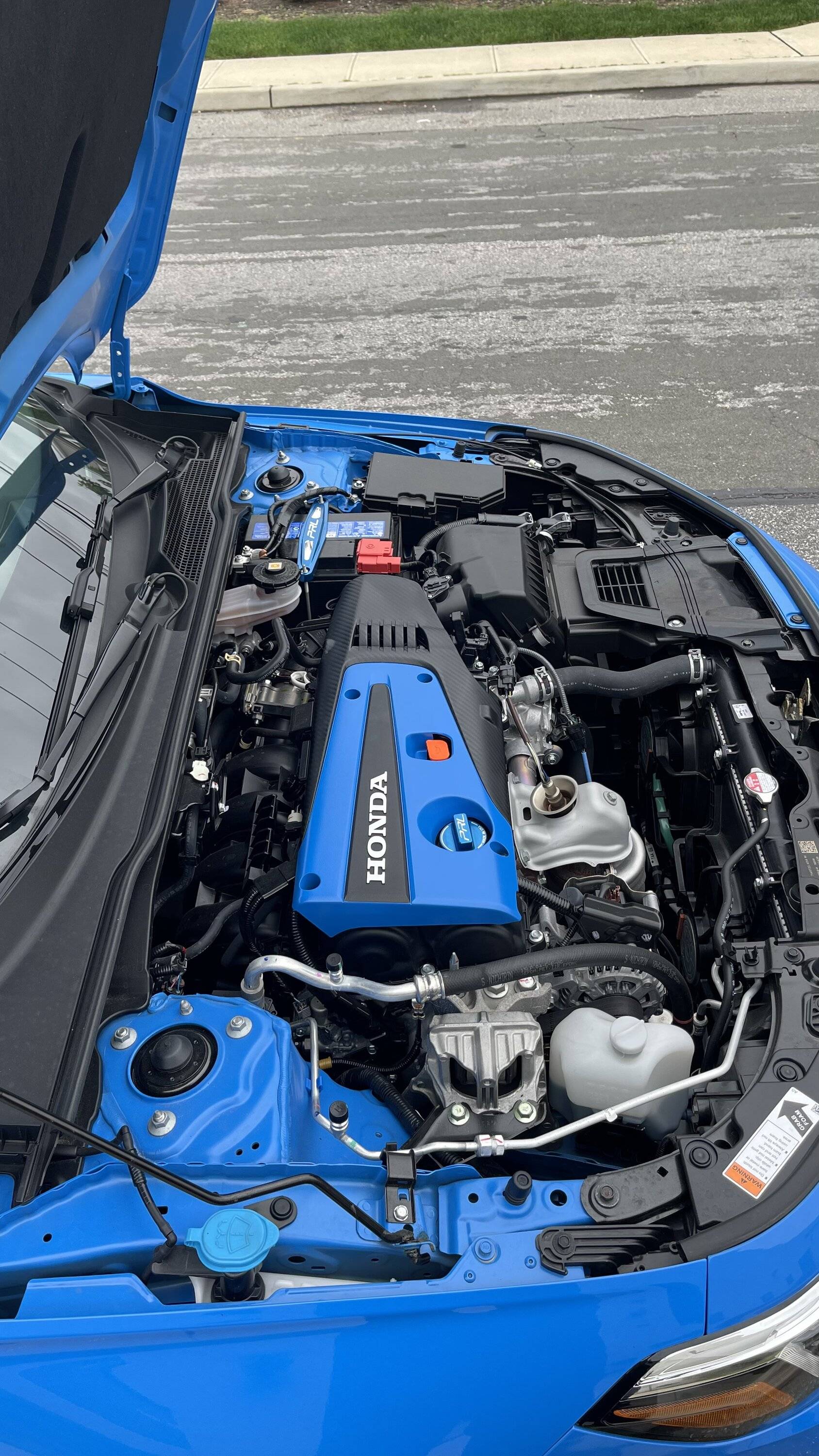 11th Gen Honda Civic It fits!! Painted Boost Blue CTR engine cover (NEW pics inside! 6/16) 314C2A54-EA39-40B3-82C9-72E67004A061