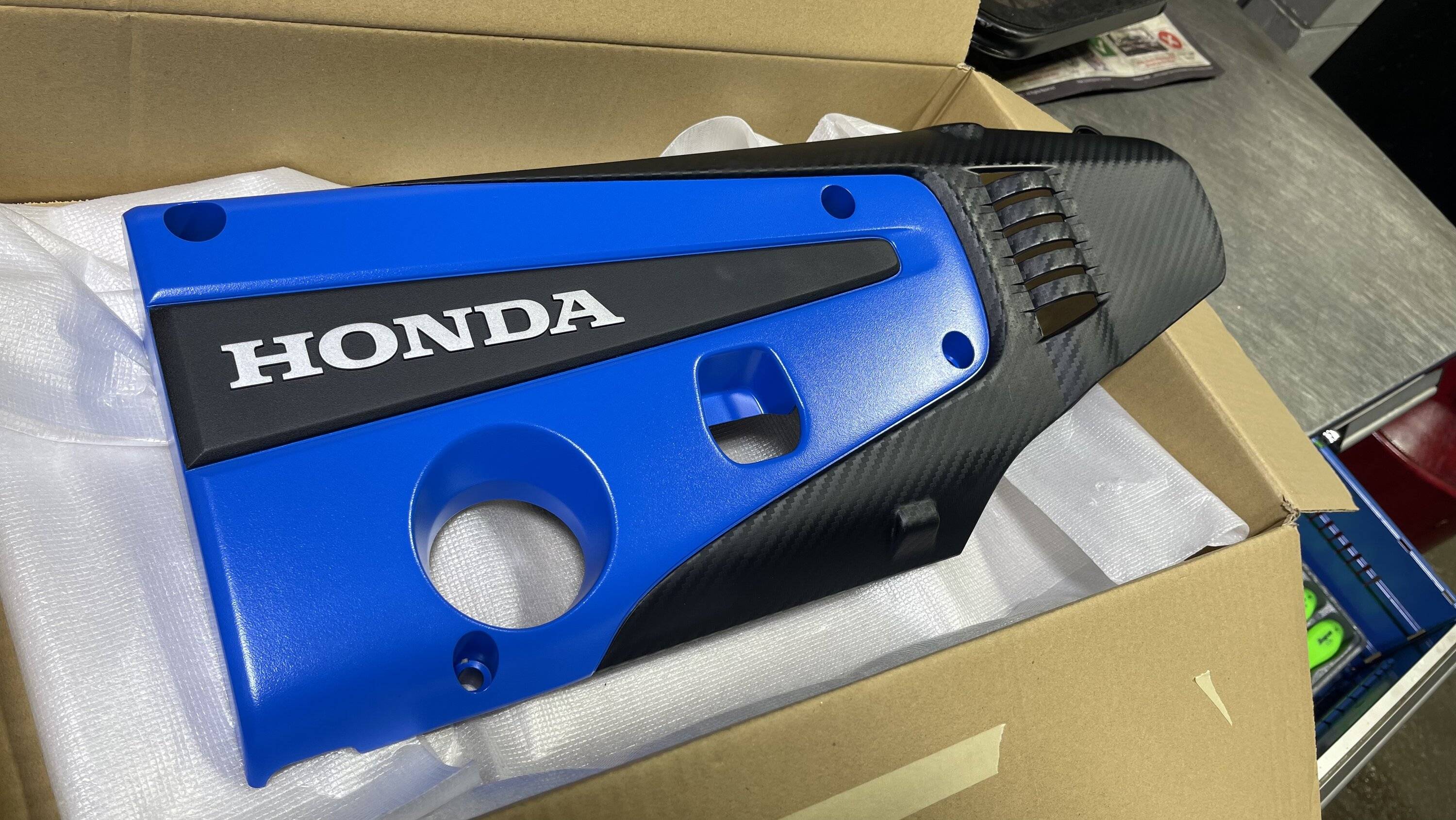11th Gen Honda Civic It fits!! Painted Boost Blue CTR engine cover (NEW pics inside! 6/16) 3C55775D-3581-45CF-8609-E70A1C048B6C