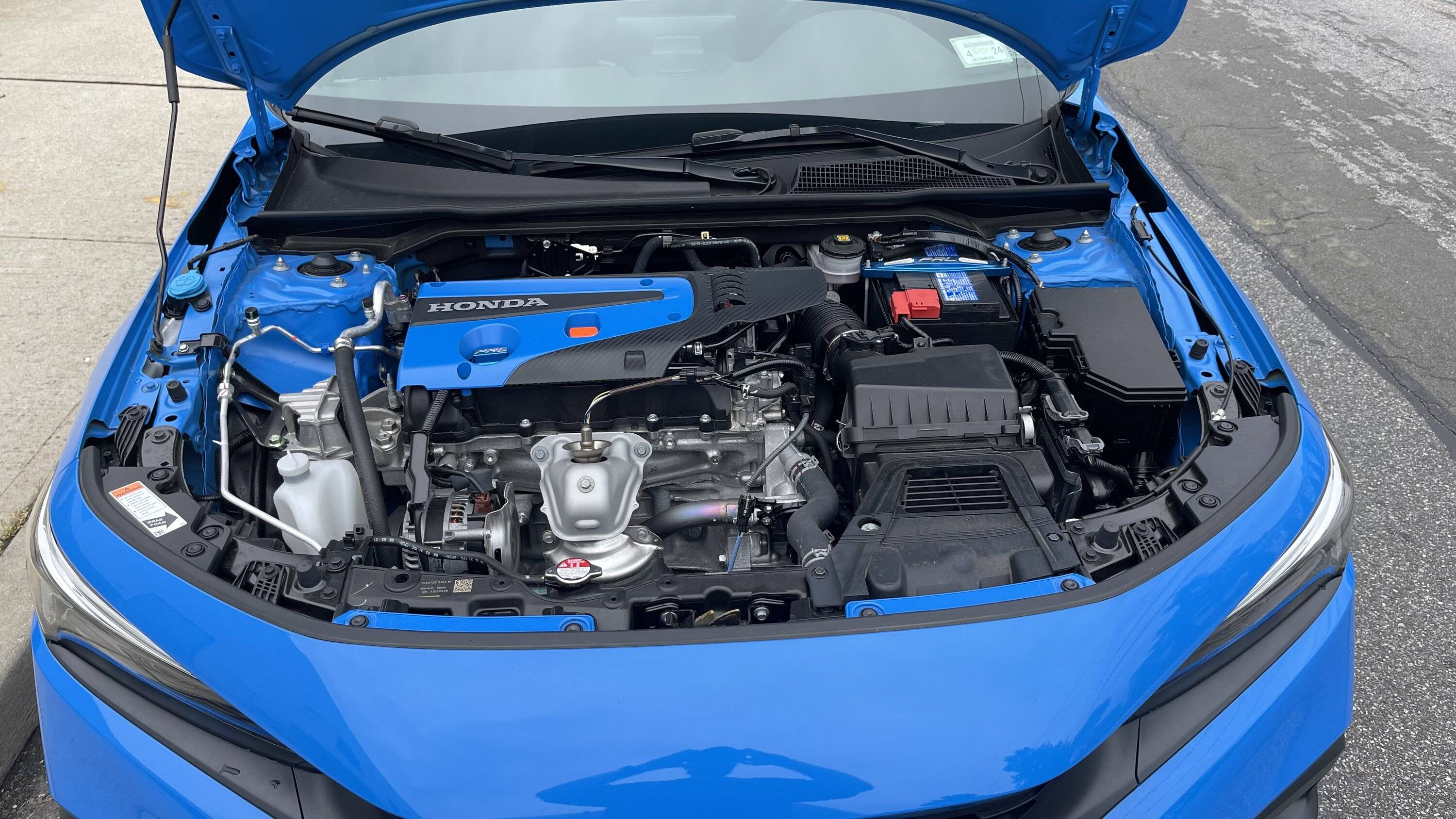 11th Gen Honda Civic It fits!! Painted Boost Blue CTR engine cover (NEW pics inside! 6/16) 9A960E63-90BE-4173-AD0A-B1BE5645C31D