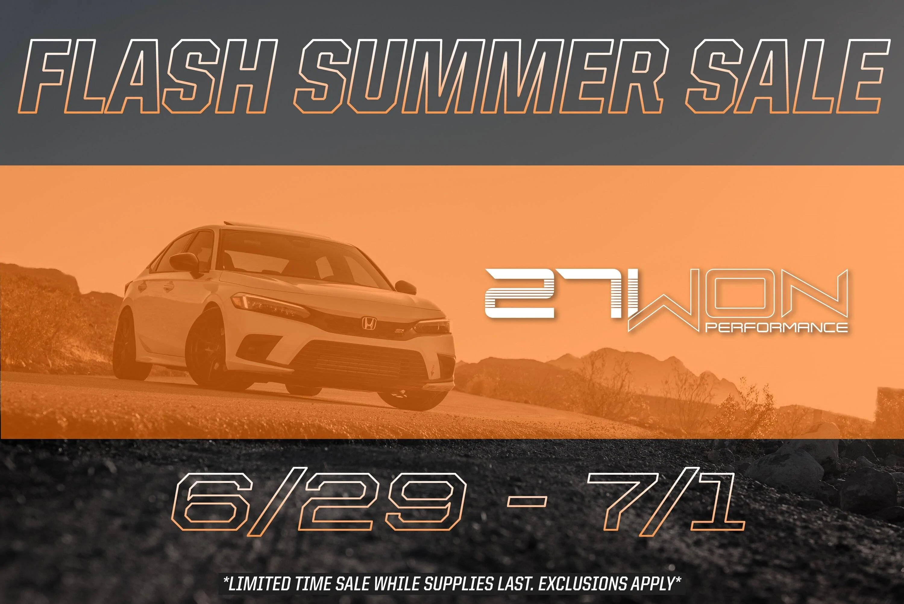 11th Gen Honda Civic FLASH SUMMER SALE 6/29-7/1 27WON Summer Flash Sale(1) (1)