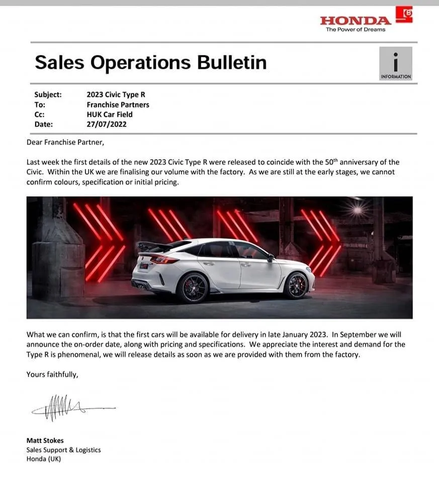 11th Gen Honda Civic 2023 Civic Type R Waitlist / Deposit / Reservations List - Check in here! 2970A9E7-EC27-49C8-B00F-40703B84F409