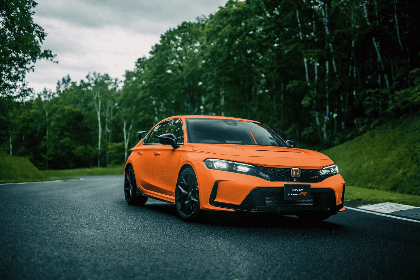 11th Gen Honda Civic In the Mood for Love - FL5 Colors Mockups: Blue, Green, Gray, Orange, Yellow FL5 Orang