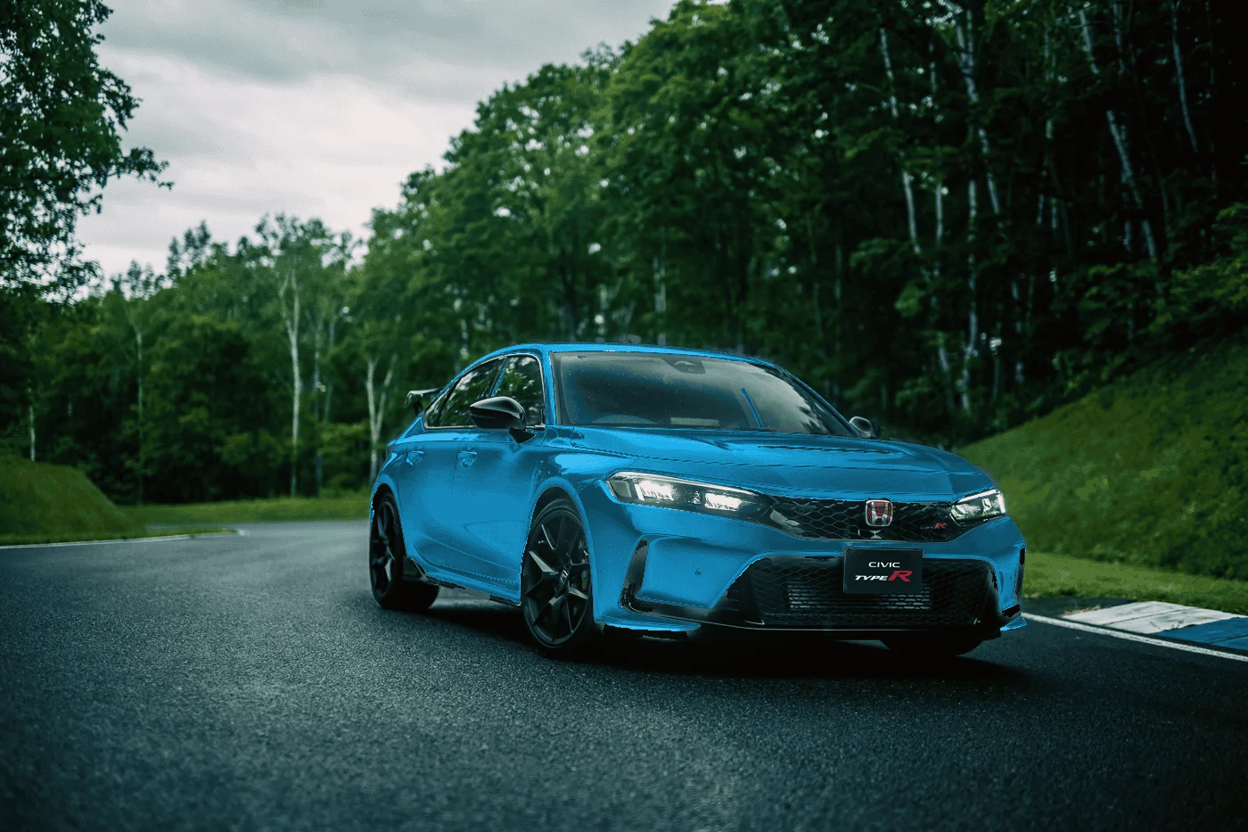 11th Gen Honda Civic In the Mood for Love - FL5 Colors Mockups: Blue, Green, Gray, Orange, Yellow FL5 Blue Metallic