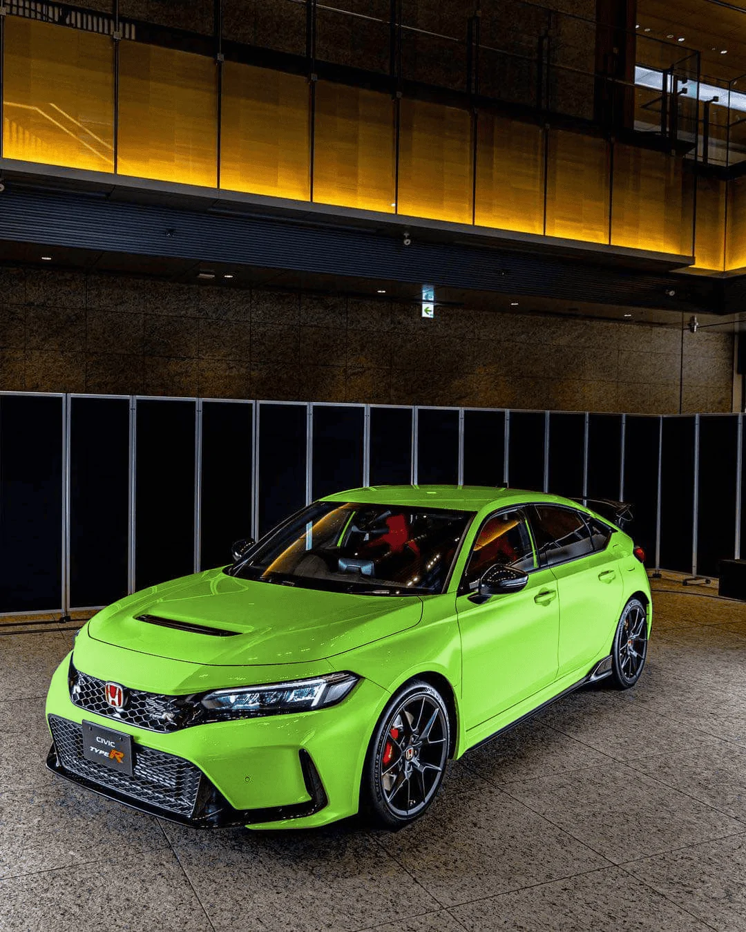 11th Gen Honda Civic In the Mood for Love - FL5 Colors Mockups: Blue, Green, Gray, Orange, Yellow FL5 Front Qtr Lim