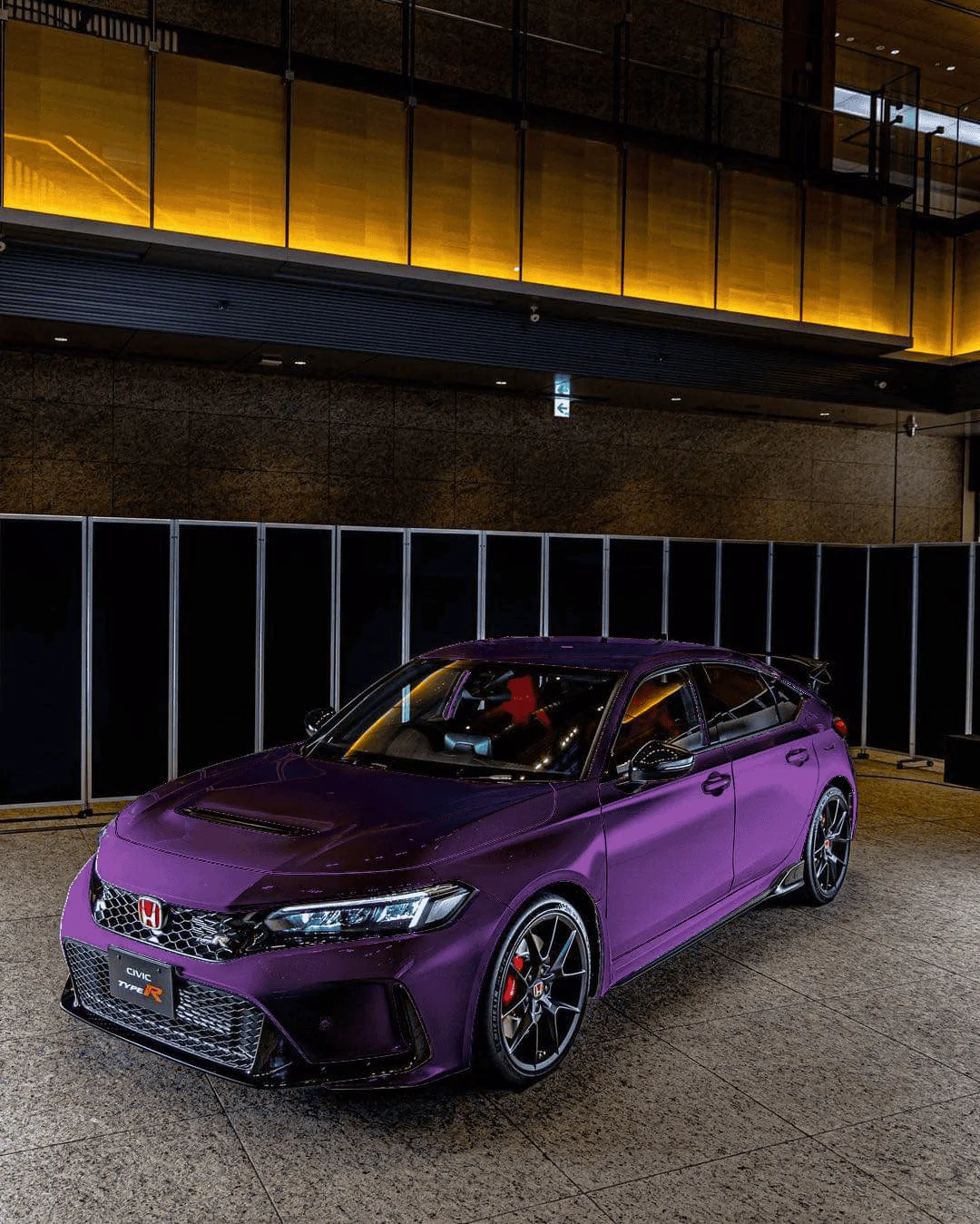 11th Gen Honda Civic In the Mood for Love - FL5 Colors Mockups: Blue, Green, Gray, Orange, Yellow FL5 Front Qtr Purple Metallic