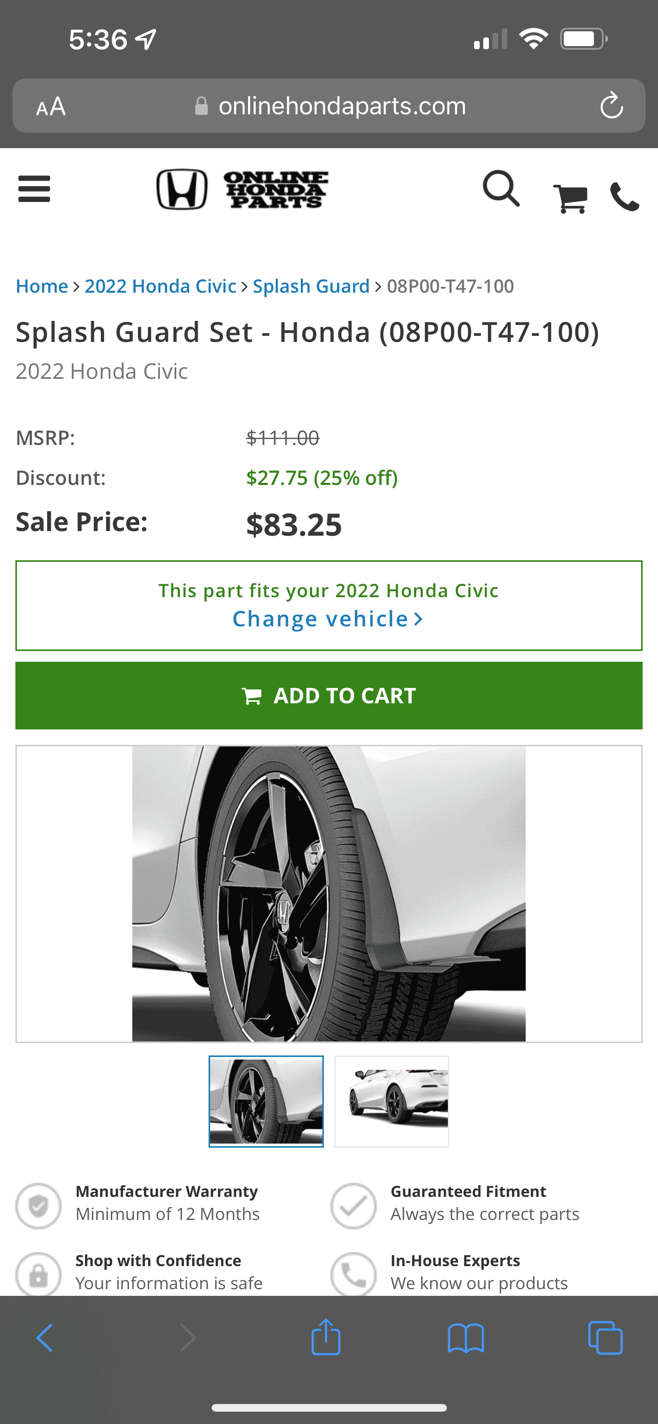 11th Gen Honda Civic Cargo liner + Back seat liner ($170 Shipped (US)) IMG_9190.PNG