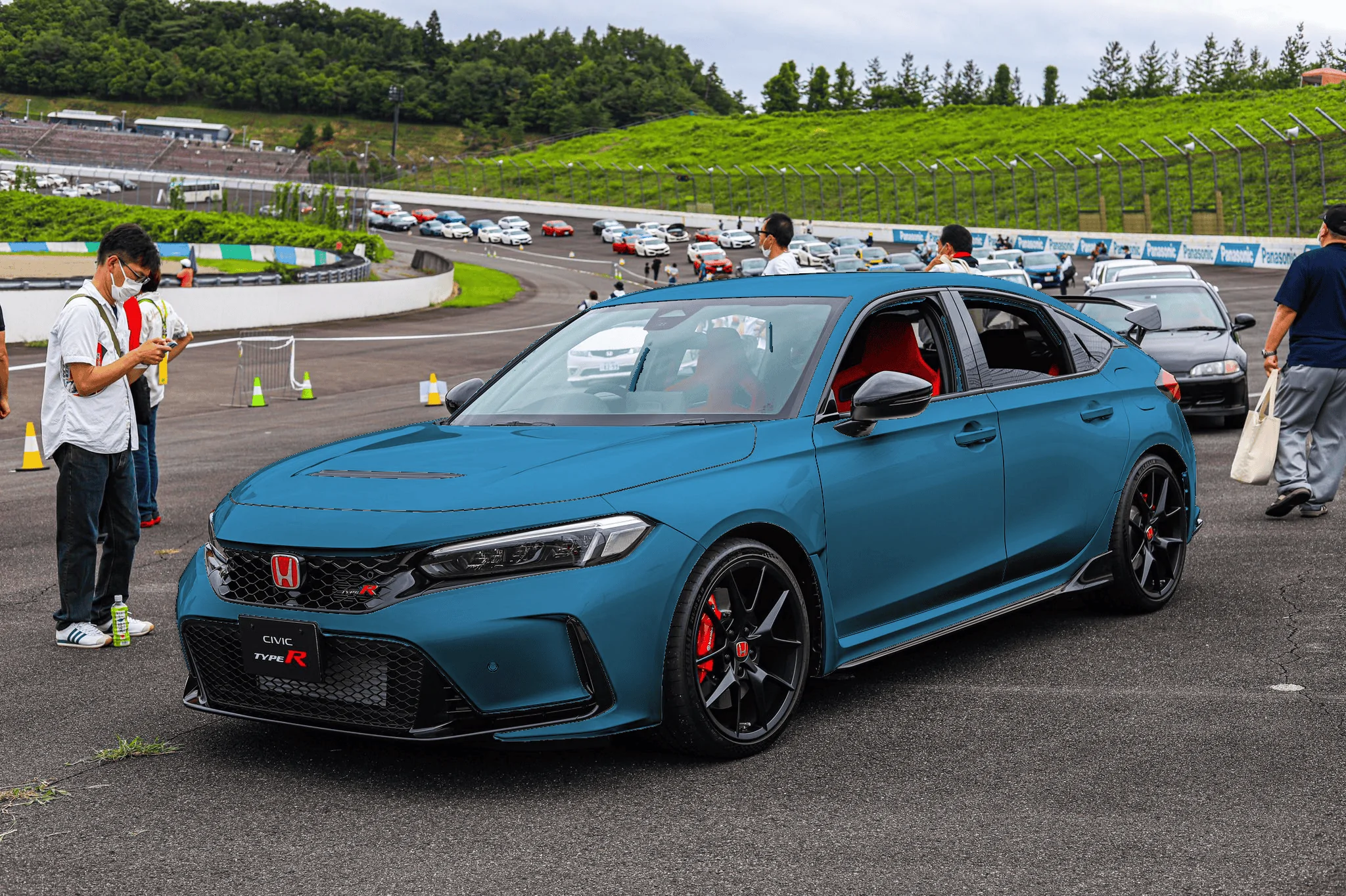 11th Gen Honda Civic In the Mood for Love - FL5 Colors Mockups: Blue, Green, Gray, Orange, Yellow 2023 Civic Type R Blue Metal