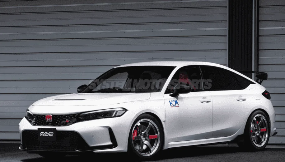 11th Gen Honda Civic Quick rendering of TE37 + FL5 11th Gen Civic Type R! TE37 Pressed Graphite 18x9.5 +45 5x120 FL5 11th Gen Civic Type R