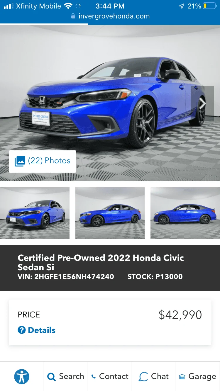 11th Gen Honda Civic . 19023A0C-80DC-493C-88E5-8AEAEA953DDF